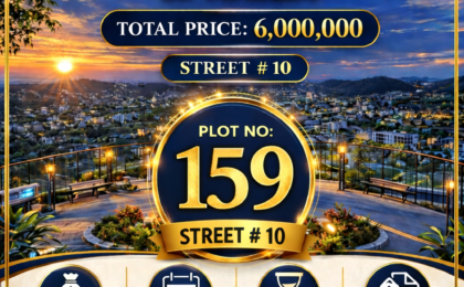 Plot#159|Street#10|Park facing|Central Block