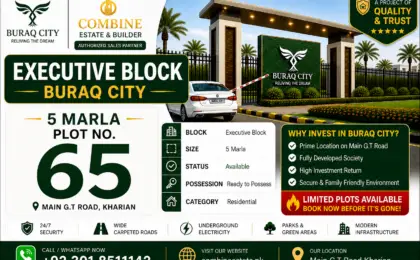 5 Marla Plot | Executive Block | Buraq City