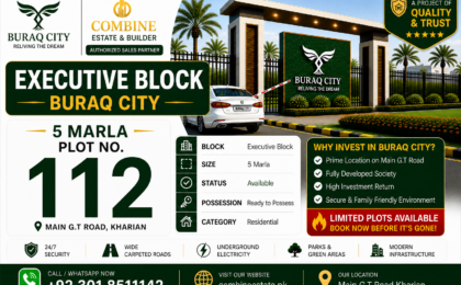5 Marla Plot | Executive Block | Buraq City