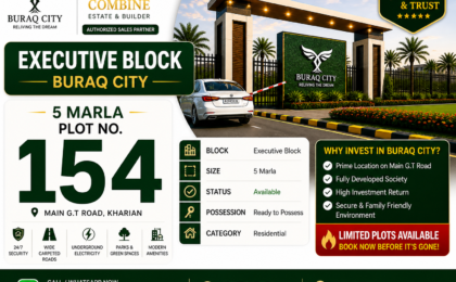 5 Marla Plot | Executive Block | Buraq City