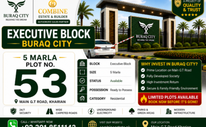 5 Marla Plot | Executive Block | Buraq city