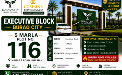 5 Marla Plot | Executive Block | Buraq City