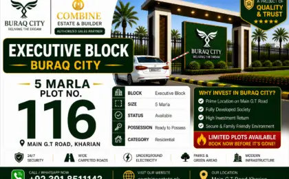 5 Marla Plot | Executive Block | Buraq City
