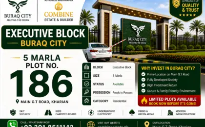 5 Marla Plot | Executive Block | Buraq City