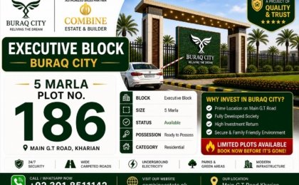 5 Marla Plot | Executive Block | Buraq City