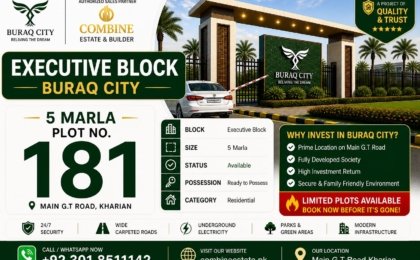 5 Marla Plot | Executive Block | Buraq City