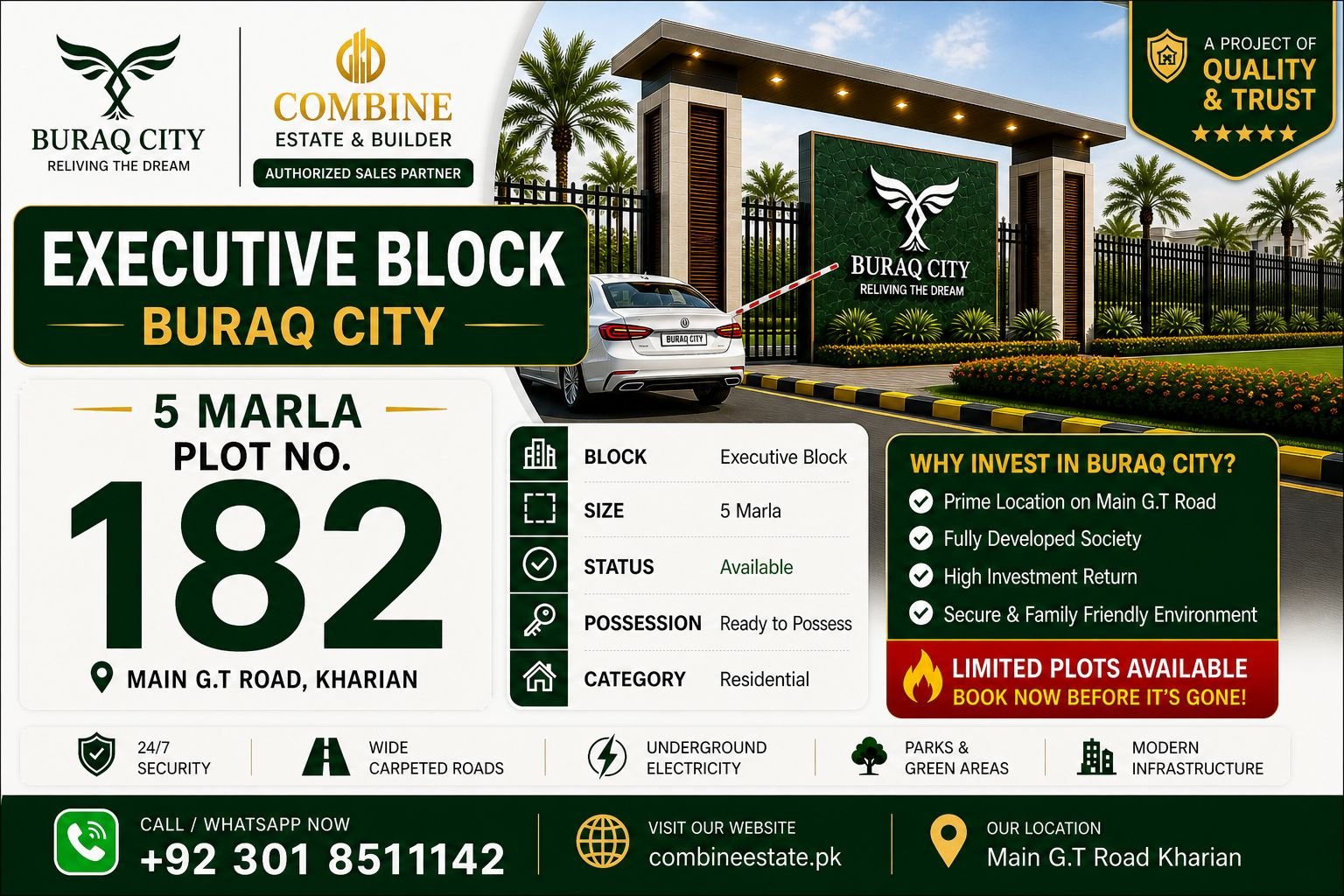 5 Marla Plot | Executive Block | Buraq City