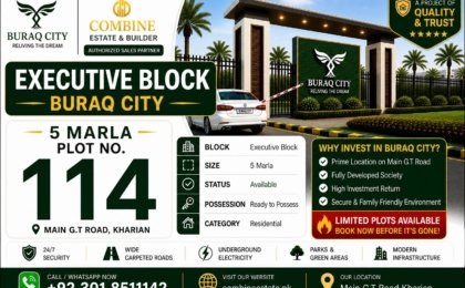 5 Marla Plot | Executive Block | Buraq City