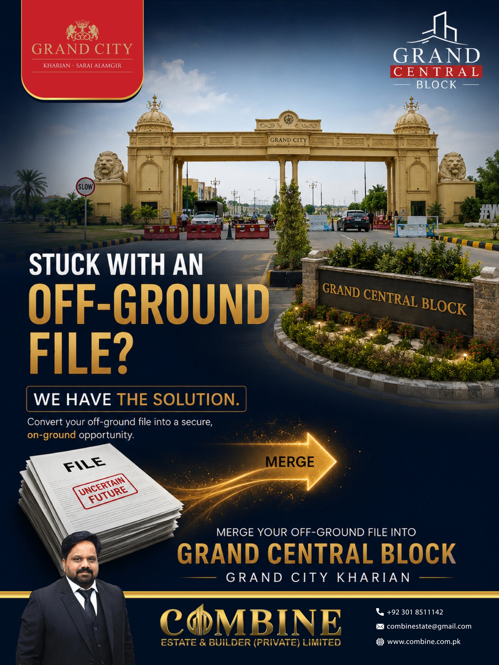 Grand Central Block Grand City Kharian investment opportunity