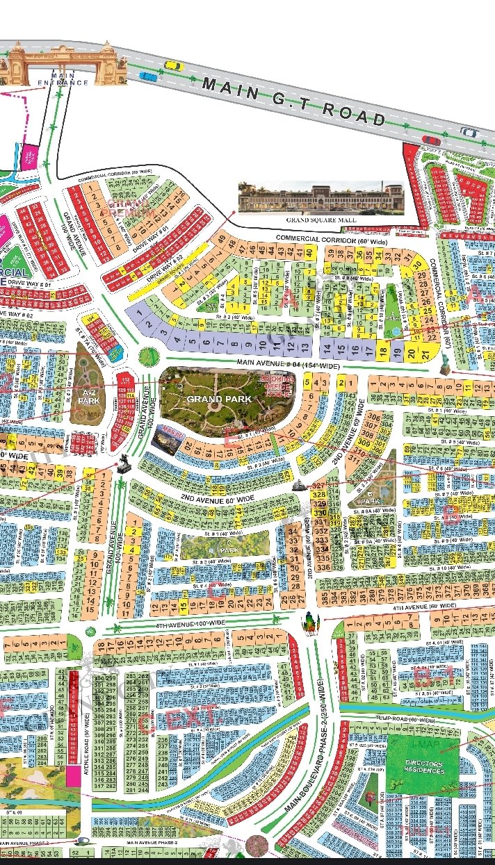 10 Marla Plot For Sale in Grand City Kharian Block B