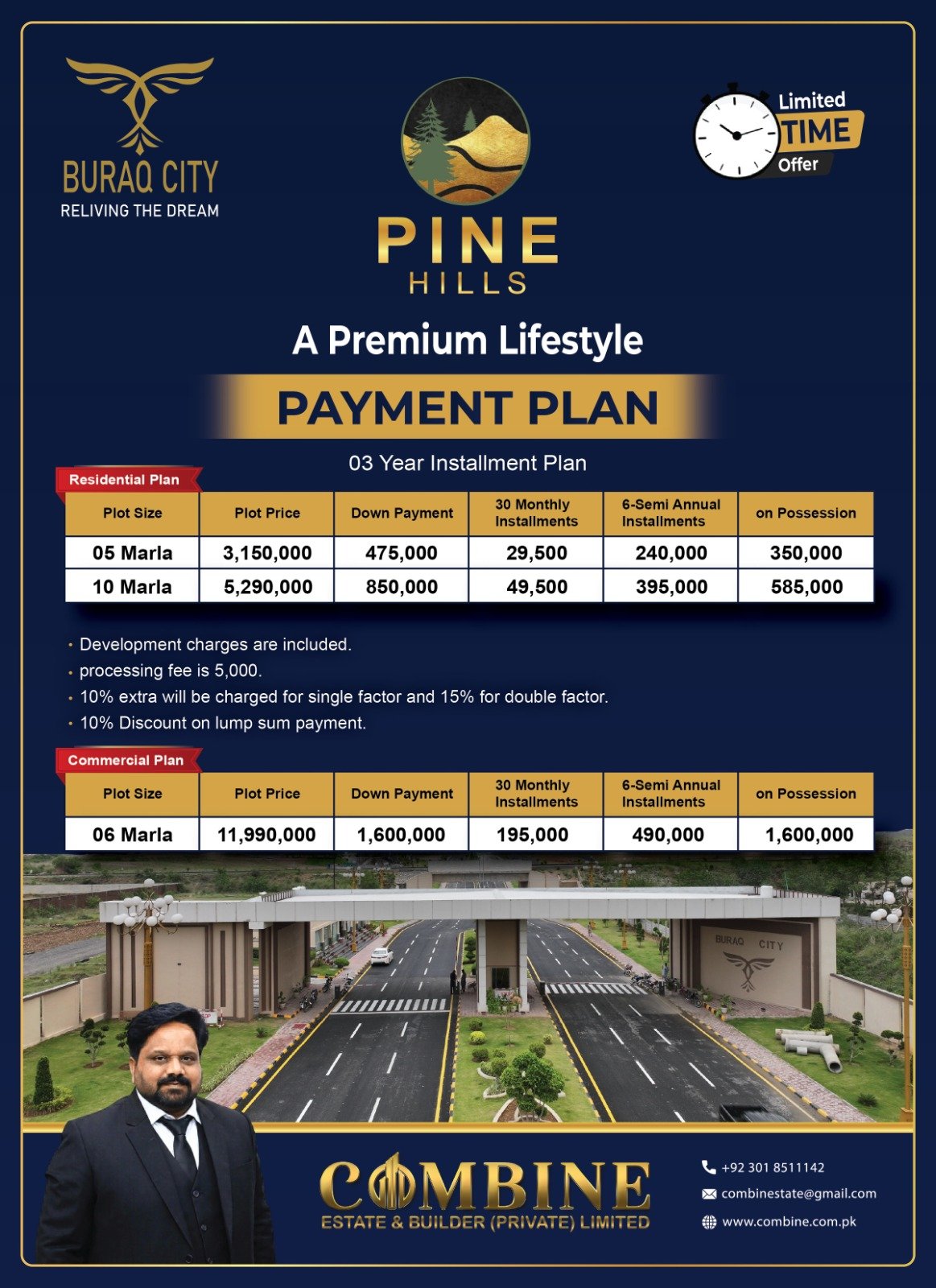 Buraq City Pine Hills Payment Plan 2025 Residential and Commercial Plots